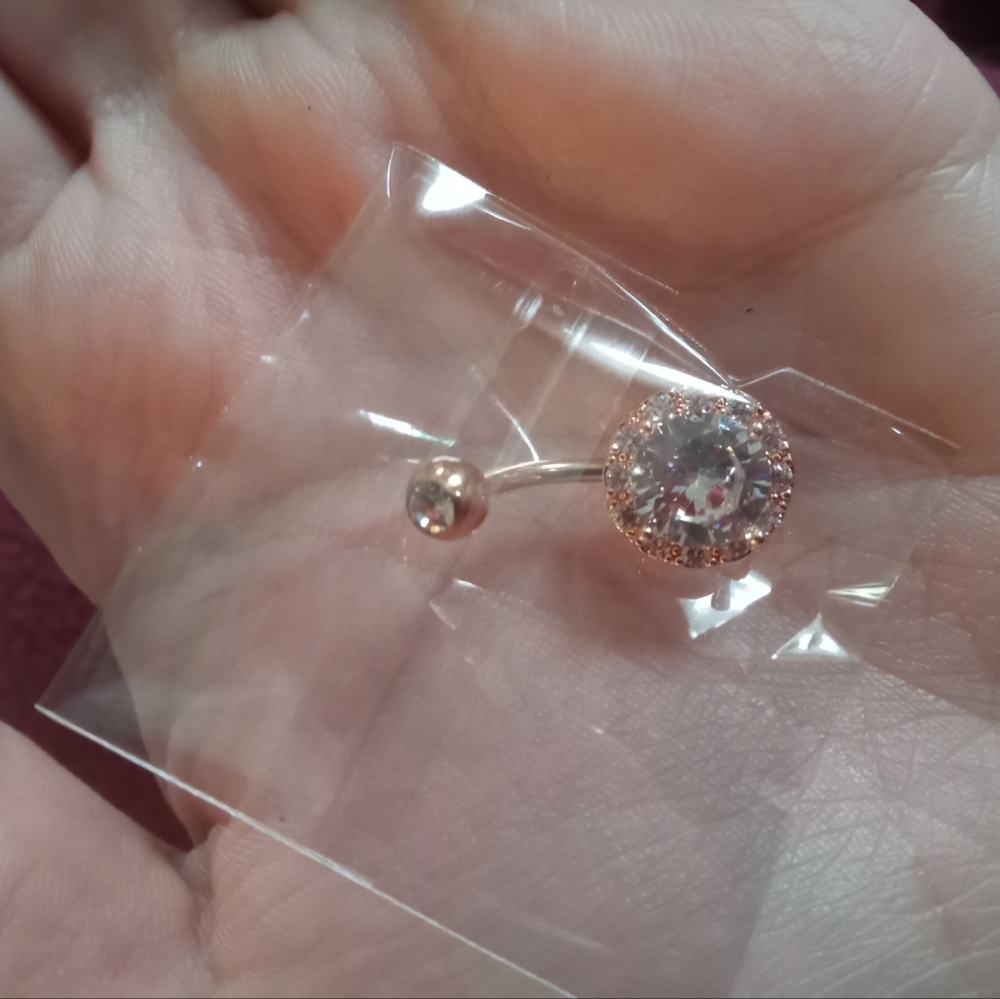 Crystal belly ring